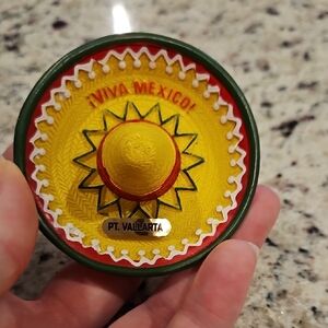Viva Mexico Magnet Souvenir Puerto Vallarta Sombrero Magnet